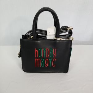Mad Love Mini Crossbody Vegan Leather Holiday Magic Bag Clutch Purse